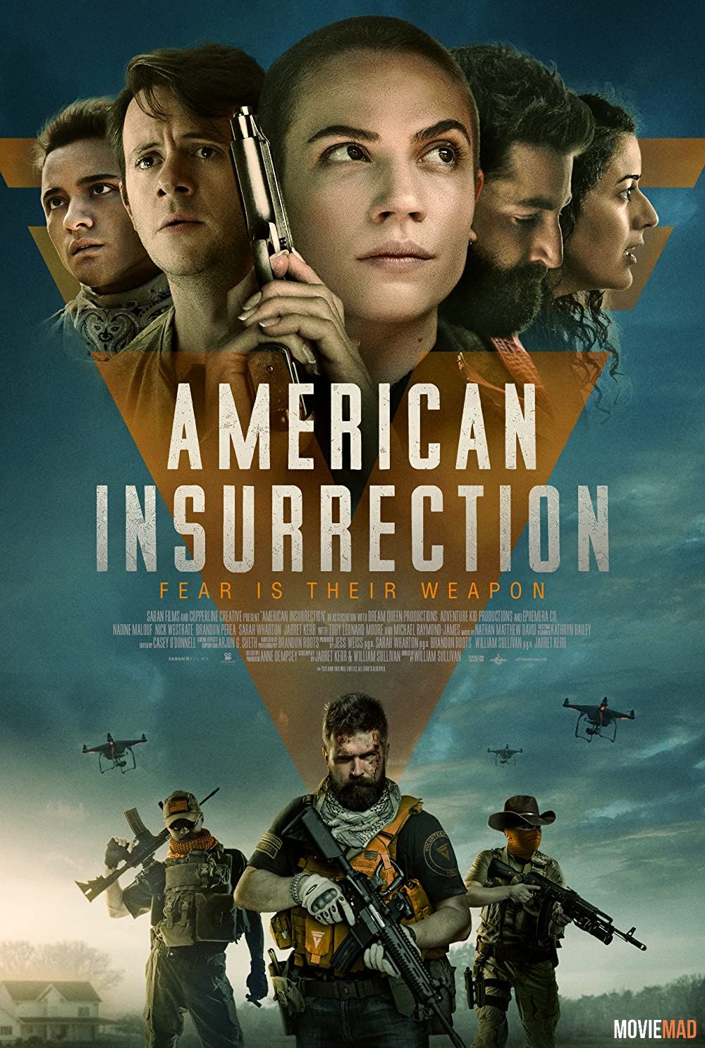 American Insurrection 2021 English AMZN HDRip Full Movie 720p 480p