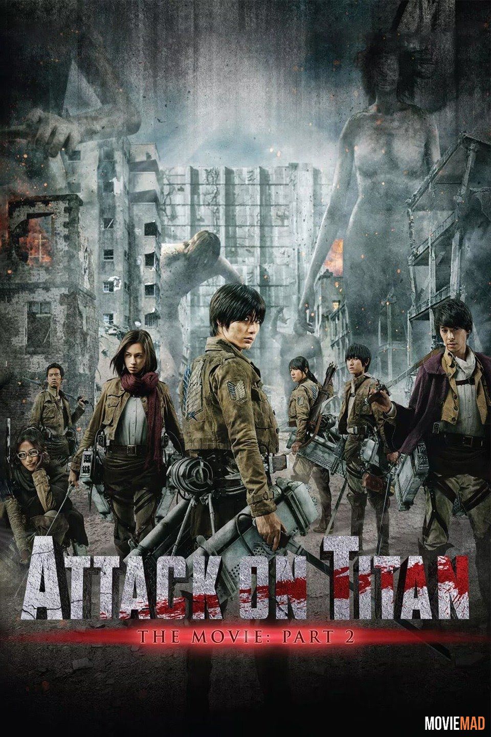 Attack on Titan Part 2 2015 BluRay Dual Audio Hindi ORG ESubs 720p 480p