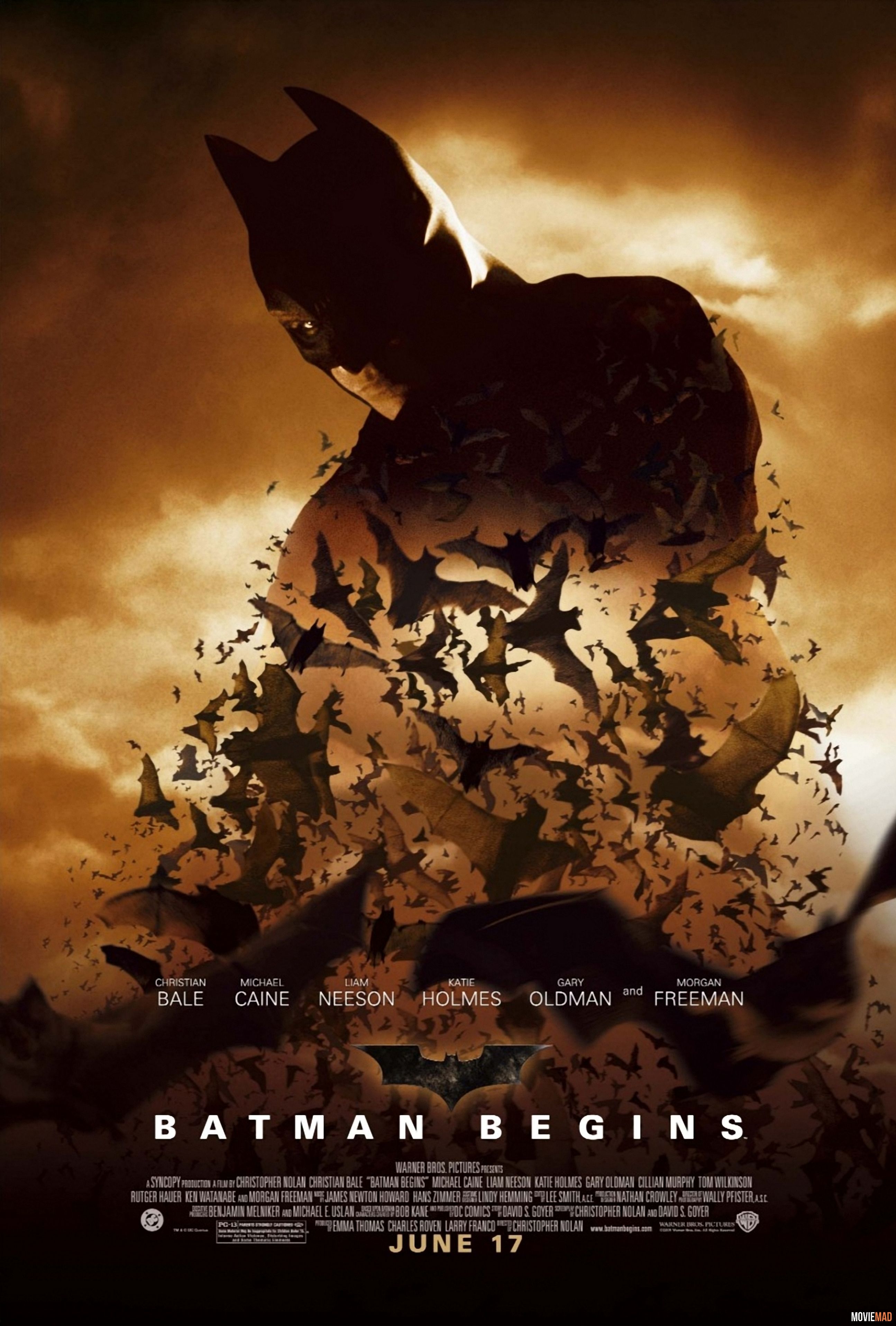 Batman Begins 2005 BluRay Dual Audio Hindi 720p 480p