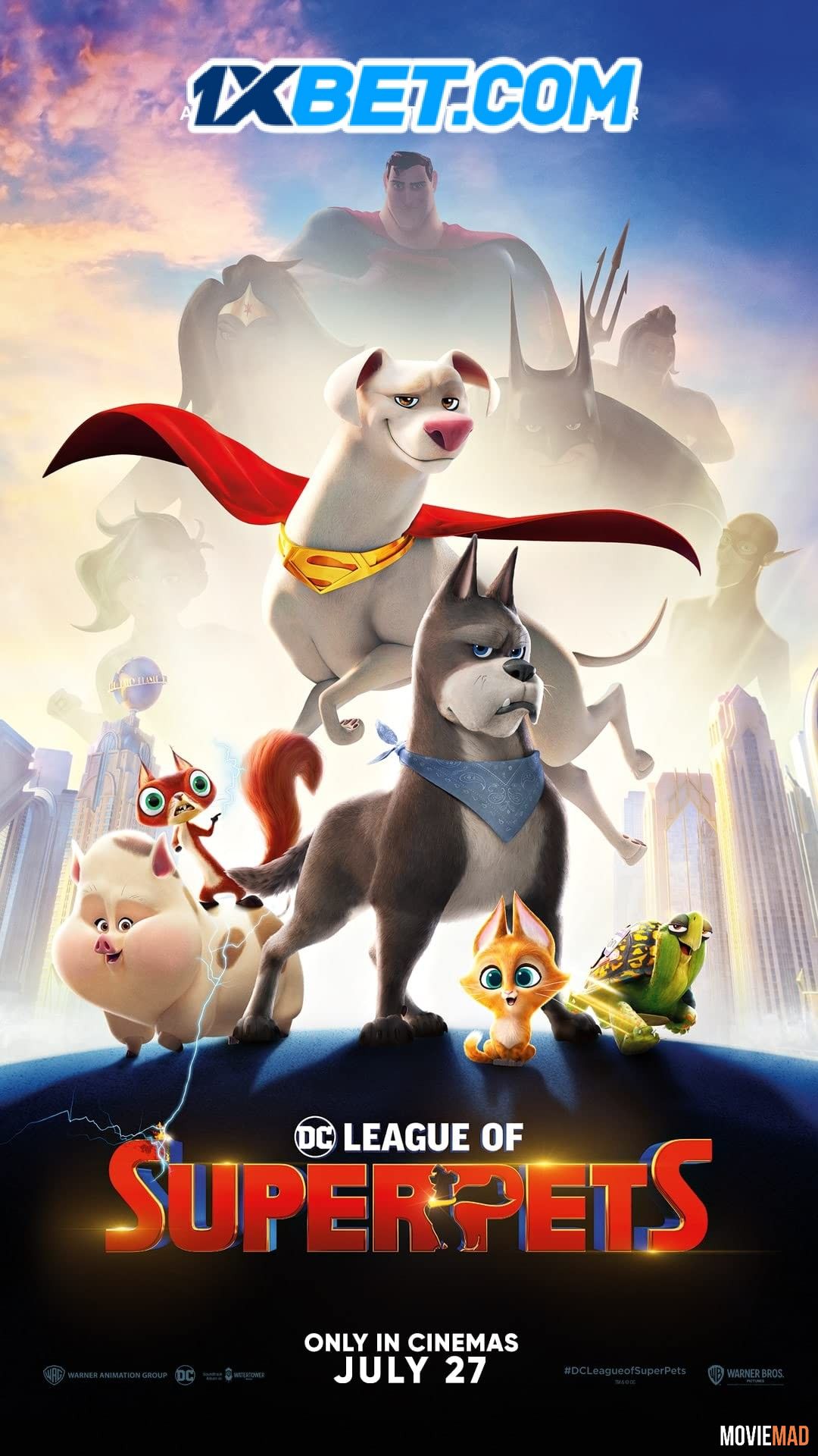 DC League of Super Pets (2022) English CAMRip Full Movie 720p 480p