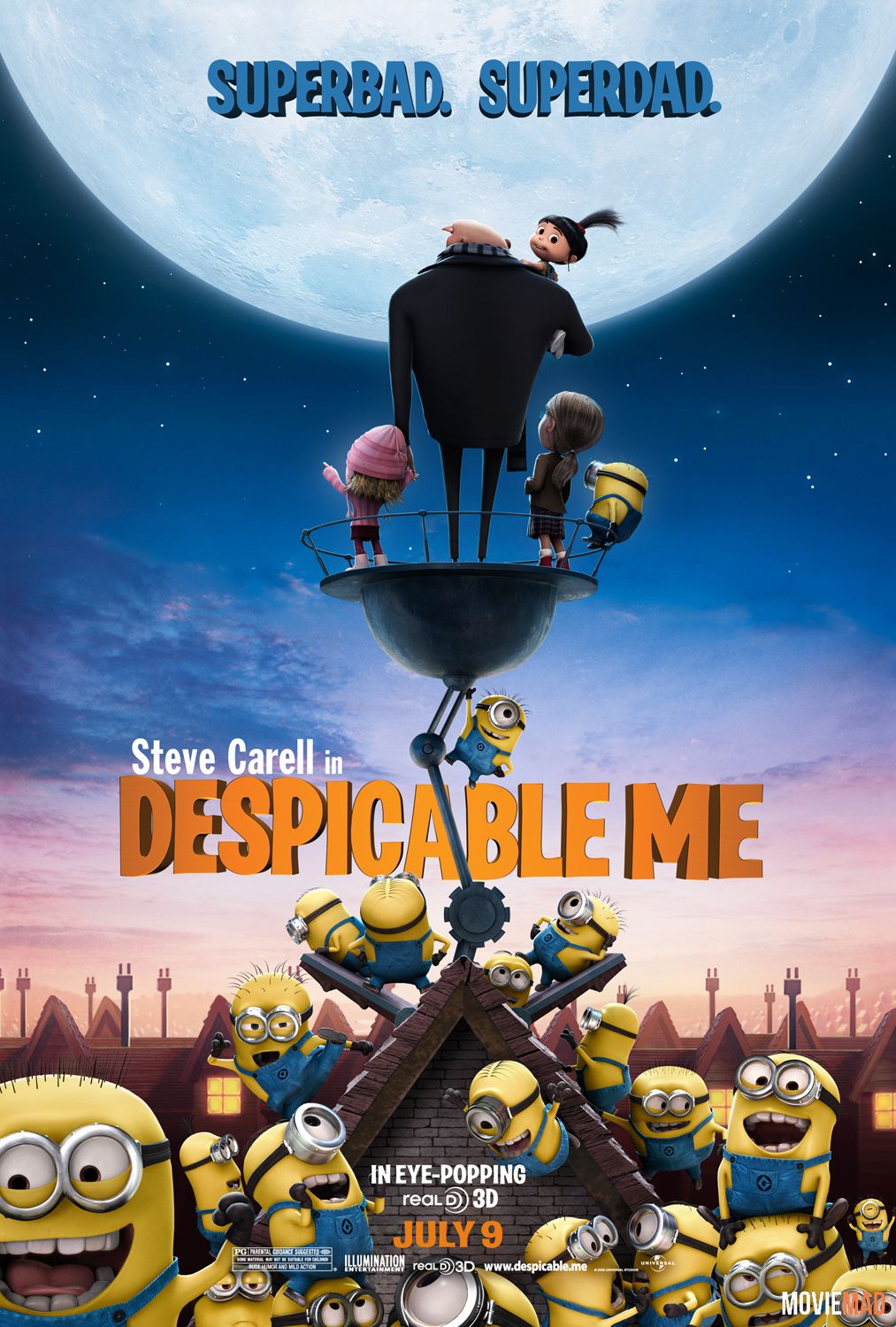 Despicable Me 2010 BluRay Hindi Dubbed ORG 720p 480p x264
