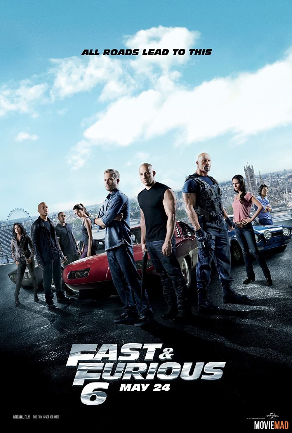 Fast and Furious 6 2013 Hindi Dubbed ORG BluRay Full Movie 720p 480p