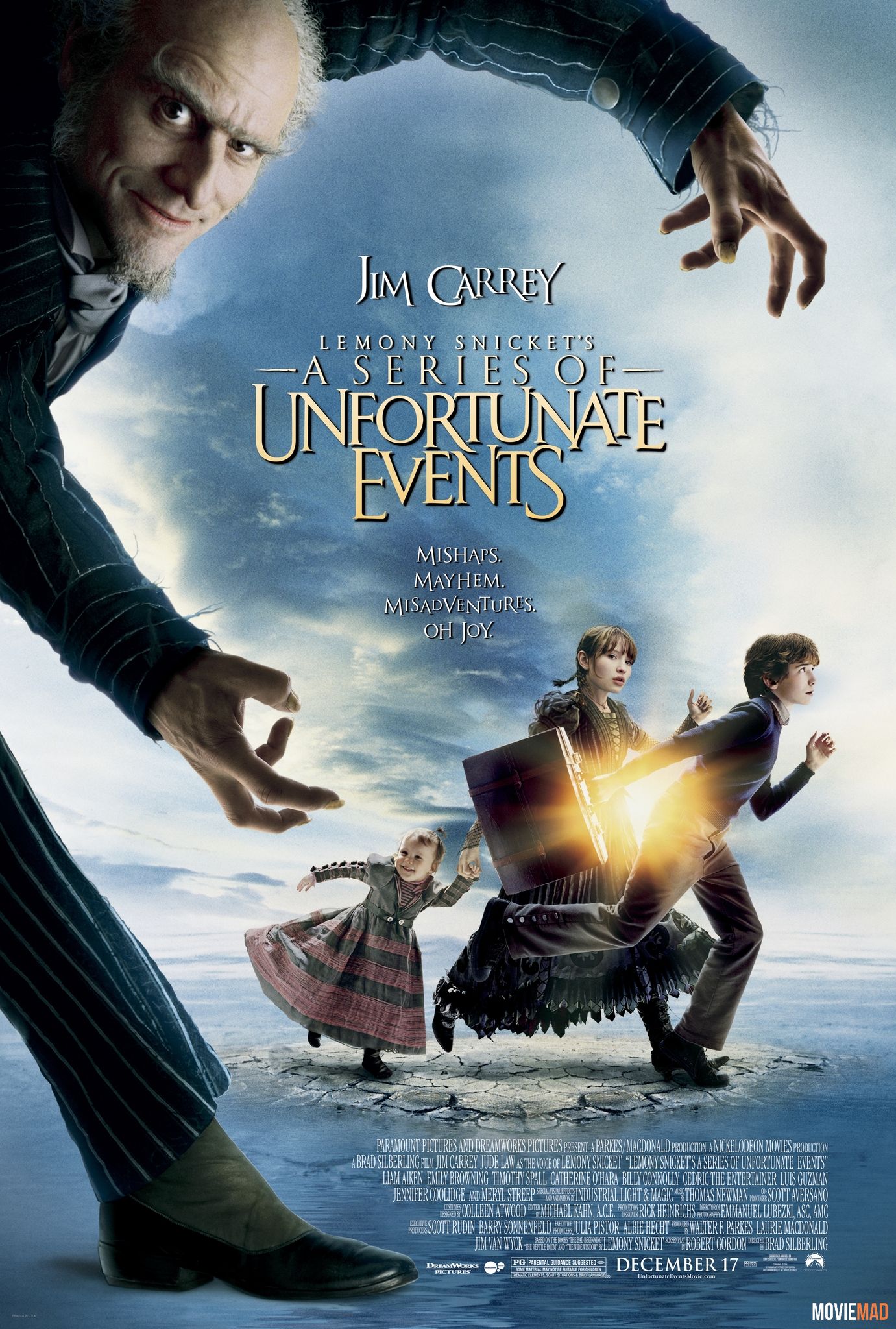 Lemony Snickets A Series of Unfortunate Events 2004 Hindi Dubbed BluRay Full Movie 720p 480p