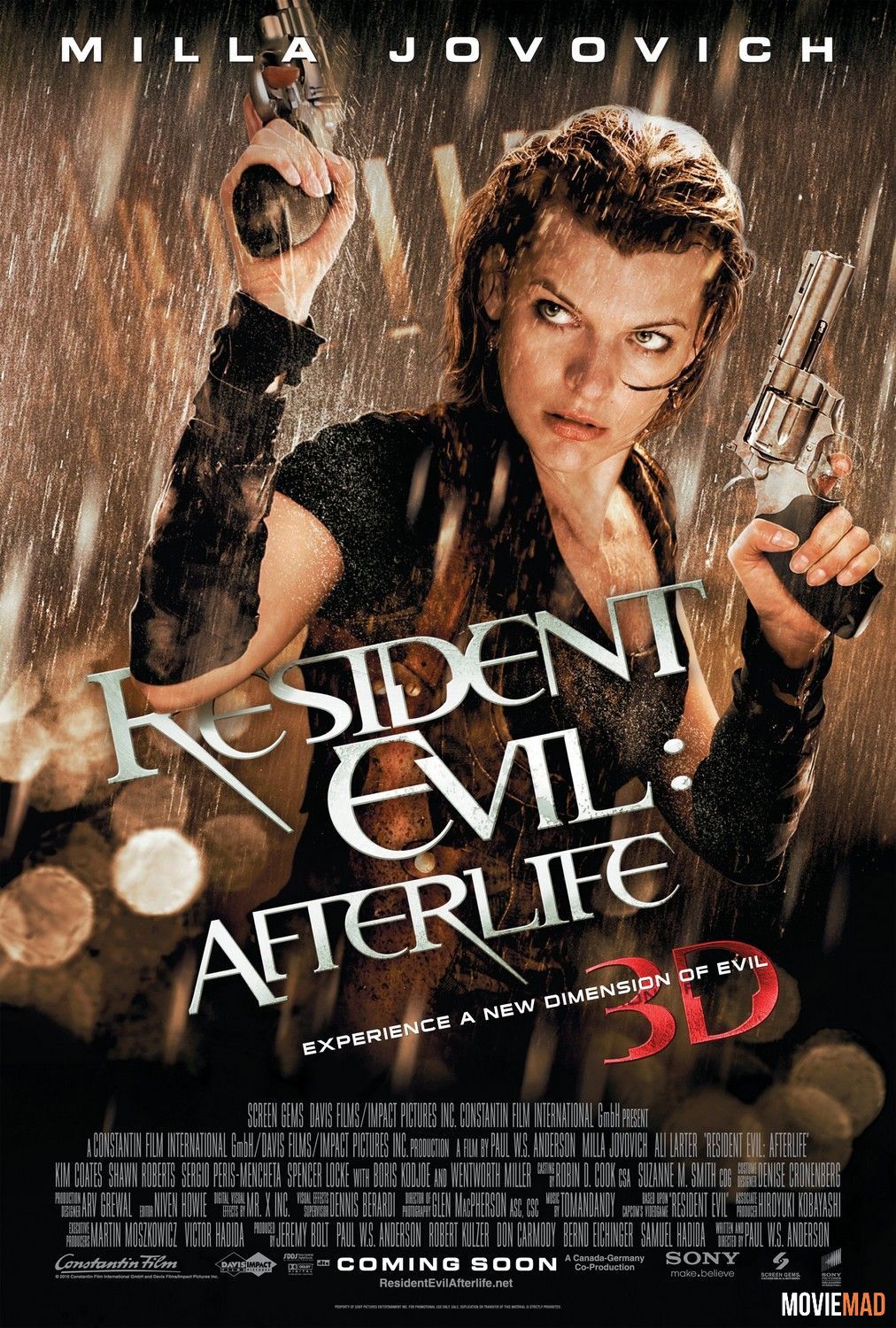 Resident Evil: Afterlife 2010 BluRay Dual Audio Hindi 720p 480p