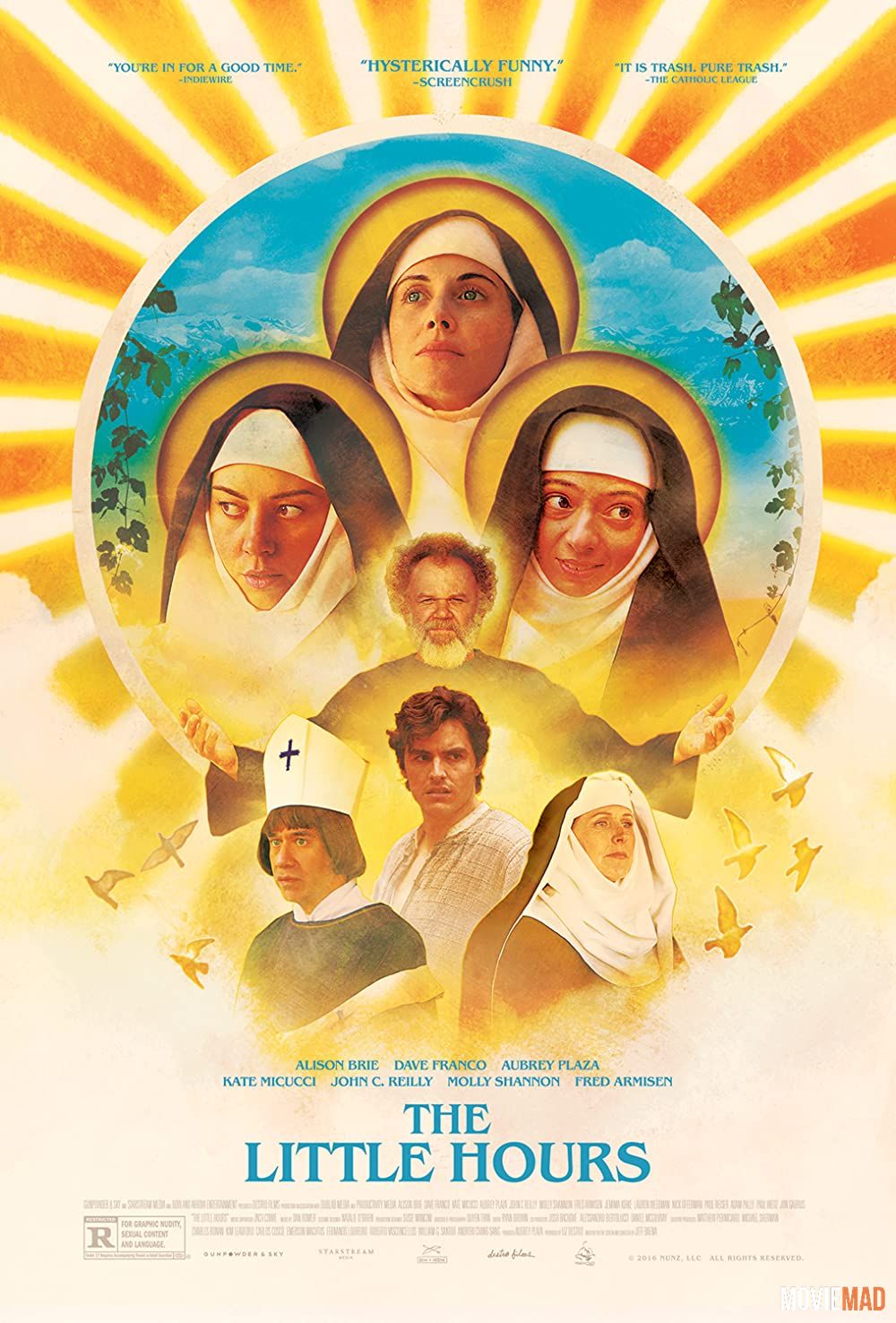 The Little Hours 2017 Hindi Dubbed BluRay Full Movie 720p 480p