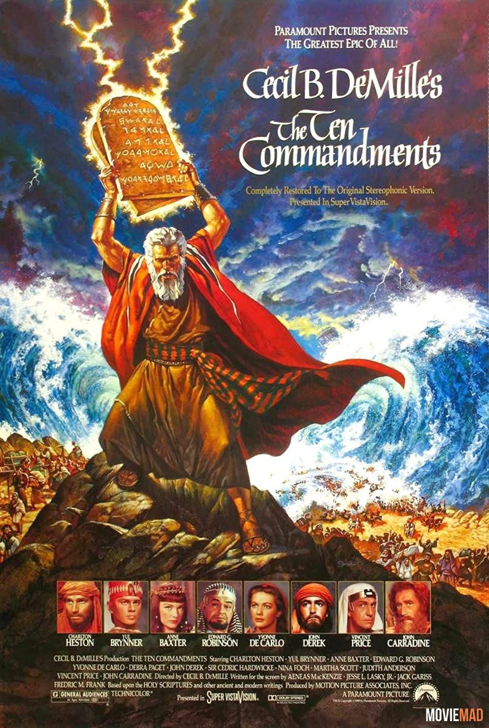 The Ten Commandments 1956 Hindi Dubbed ORG BluRay Full Movie 1080p 720p 480p